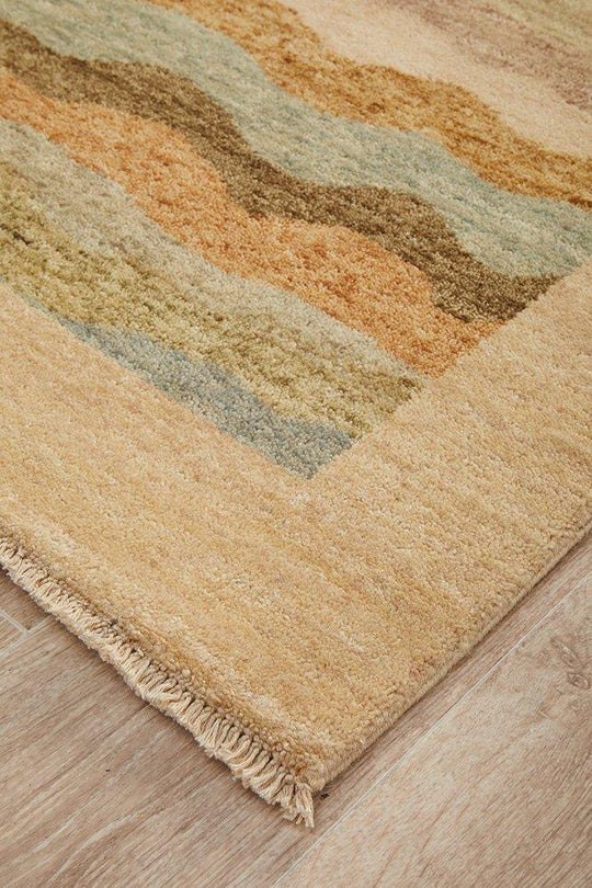 INDIAN HAND KNOTTED CHOBI RUG 443X73CM