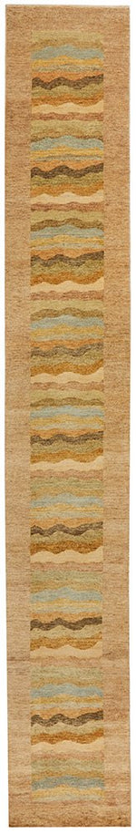 INDIAN HAND KNOTTED CHOBI RUG-529X77CM
