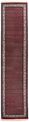 INDIAN HANDMADE PERSIAN DESIGN RED  RUG 310X80CM