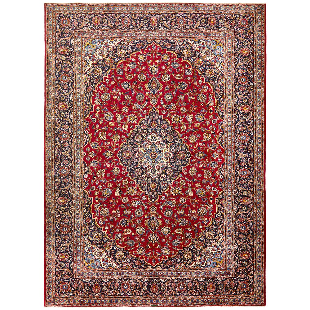 Hand Knotted Persian Kashan Rug 435X310CM