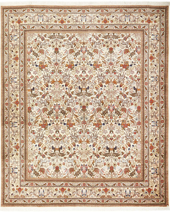 Hand Knotted Pure Wool Tabatabaee Rug 246X204CM