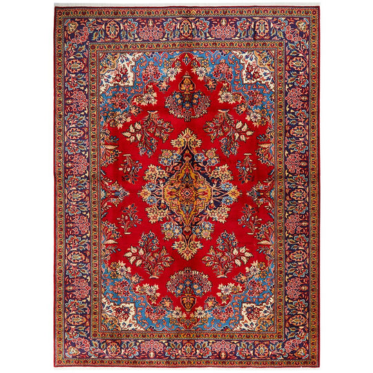 HAND KNOTTED PURE WOOL 303X225CM