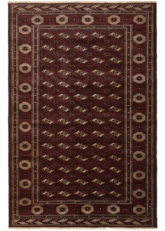 Hand Knotted Pure Wool Torkaman Rug 383X253CM