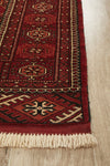 HAND KNOTTED PERSIAN TORKAMAN RUG 195X132 CM