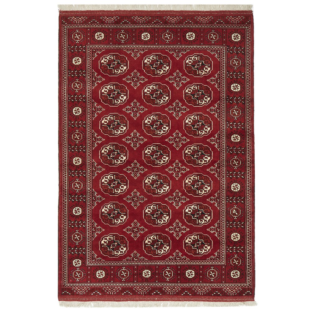 HAND KNOTTED PURE WOOL TORKAMAN 195X135CM