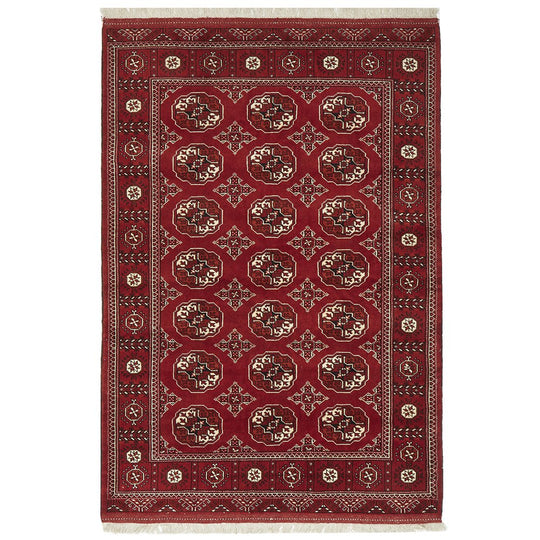 HAND KNOTTED PURE WOOL TORKAMAN 195X135CM