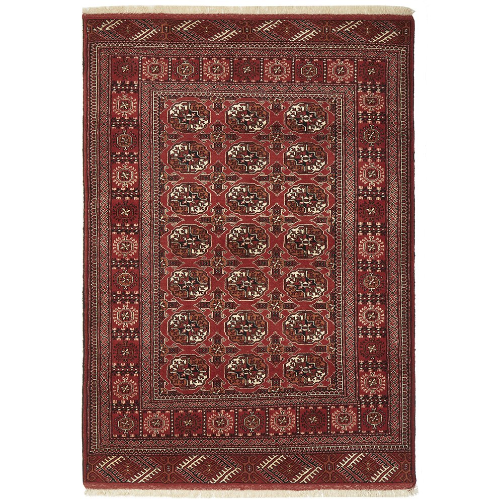 HAND KNOTTED PURE WOOL TORKAMAN 195X135CM