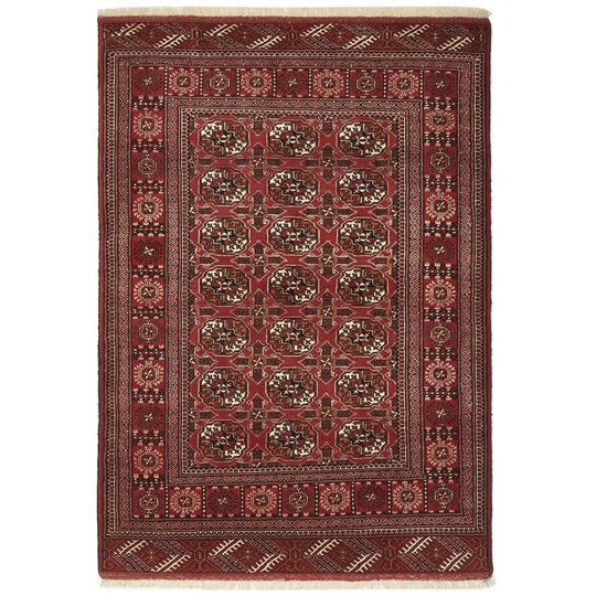 HAND KNOTTED PURE WOOL TORKAMAN 195X135CM