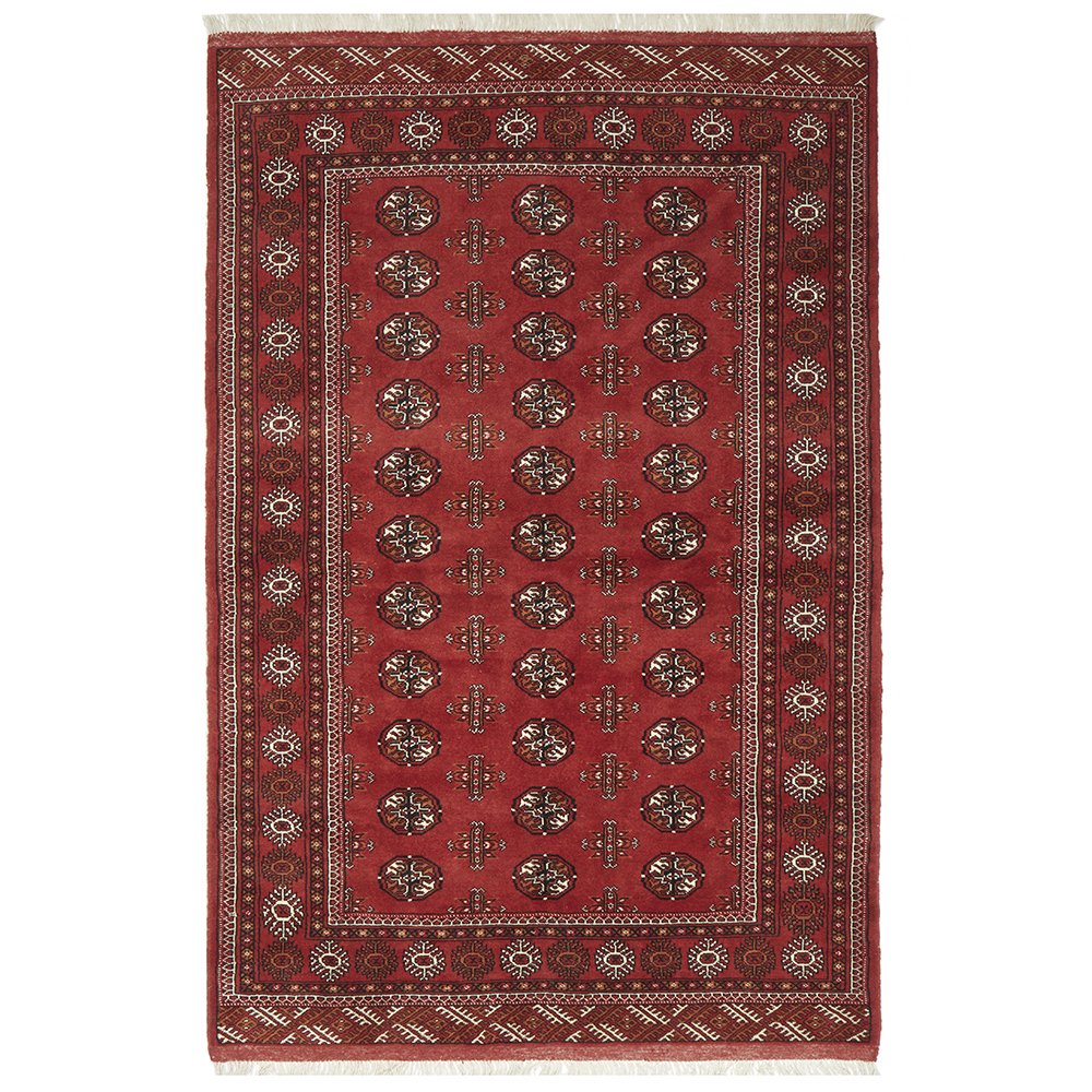 HAND KNOTTED PURE WOOL TORKAMAN 195X135CM