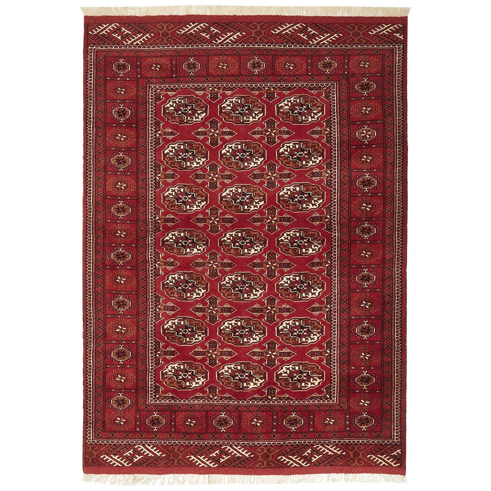 HAND KNOTTED PURE WOOL TORKAMAN 190X140CM