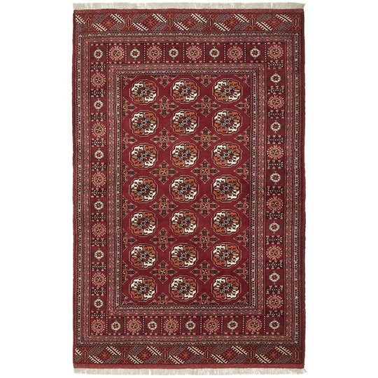 HAND KNOTTED PURE WOOL TORKAMAN 208X135CM