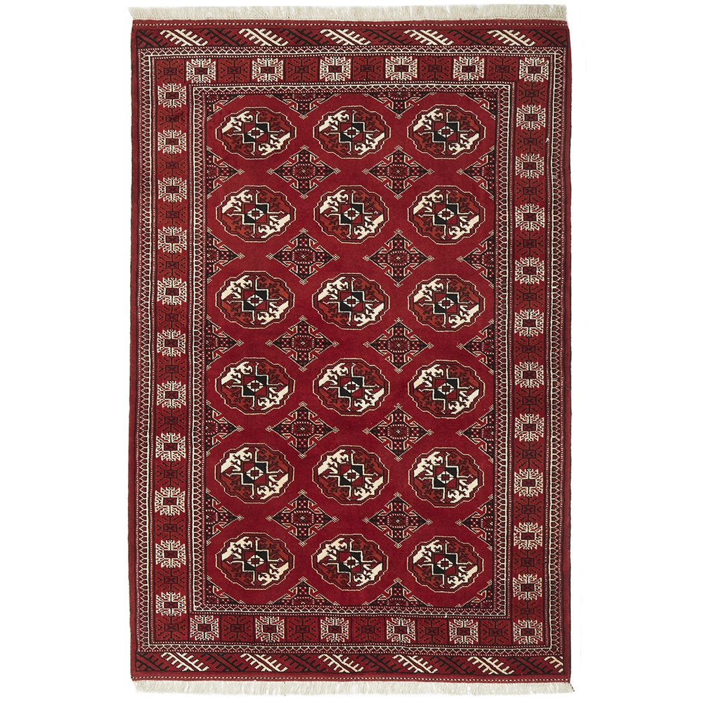 HAND KNOTTED PURE WOOL TORKAMAN 190X130CM
