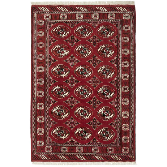 HAND KNOTTED PURE WOOL TORKAMAN 190X130CM