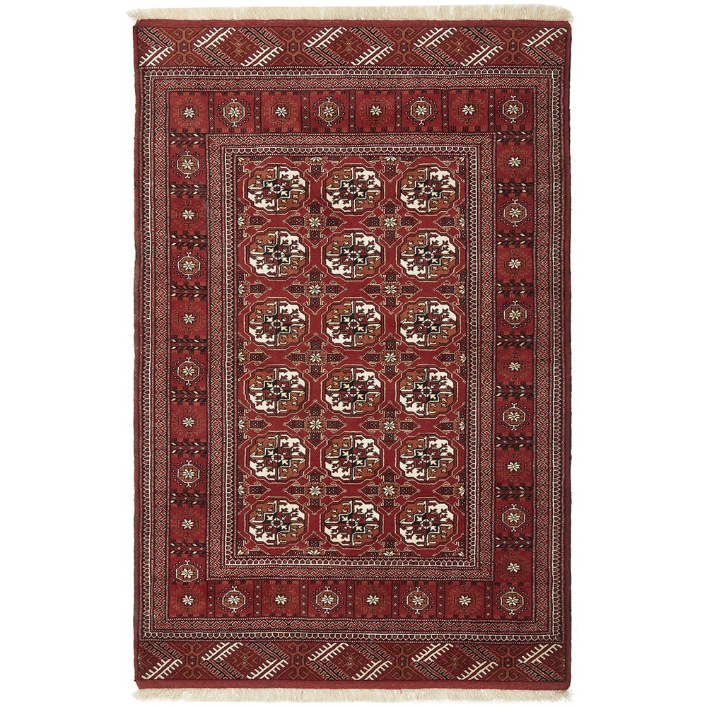 HAND KNOTTED PURE WOOL TORKAMAN 207X137CM