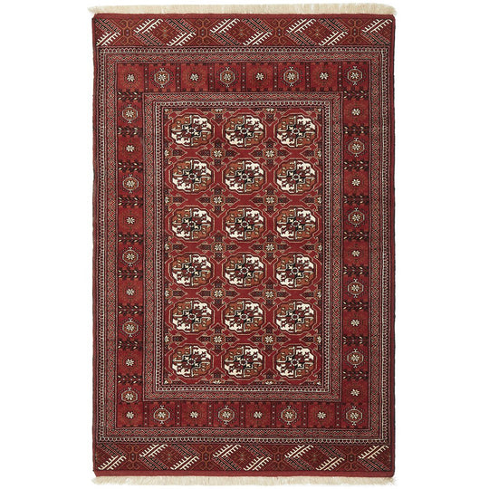 HAND KNOTTED PURE WOOL TORKAMAN 207X137CM