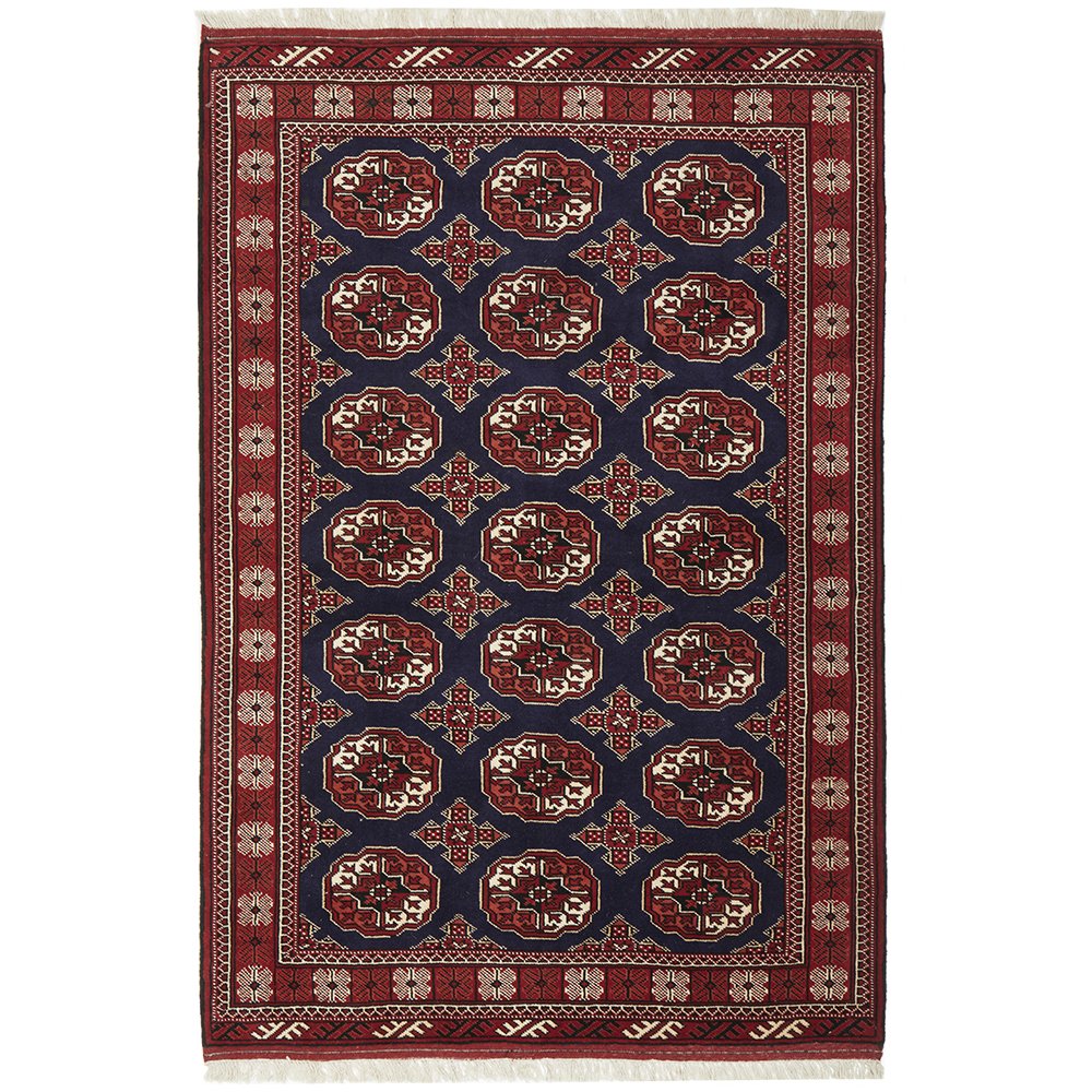 HAND KNOTTED PURE WOOL TORKAMAN 200X137CM