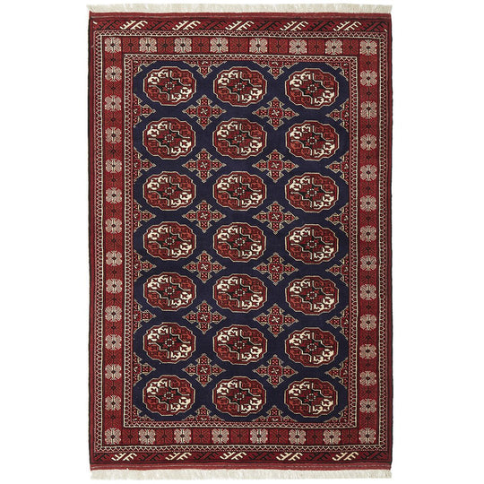HAND KNOTTED PURE WOOL TORKAMAN 200X137CM