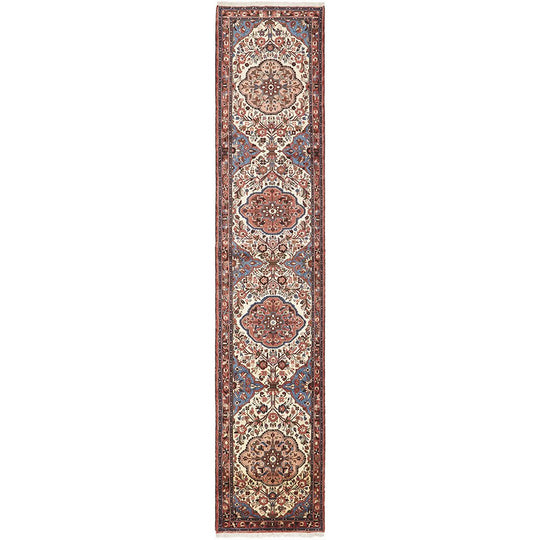 Hand Knotted Pure Wool Rodbar Rug 412X83CM