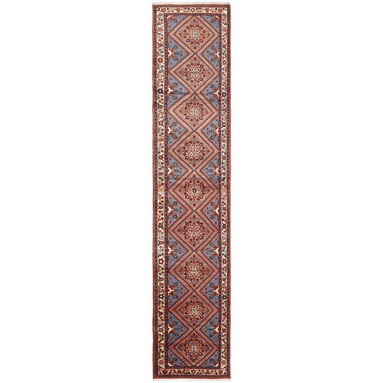 Hand Knotted Pure Wool Rodbar Rug 400X80CM