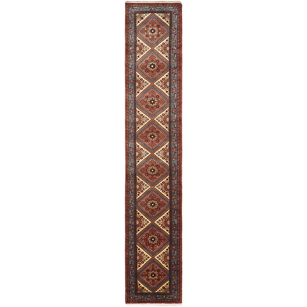 Hand Knotted Pure Wool Rodbar Rug 410X78CM