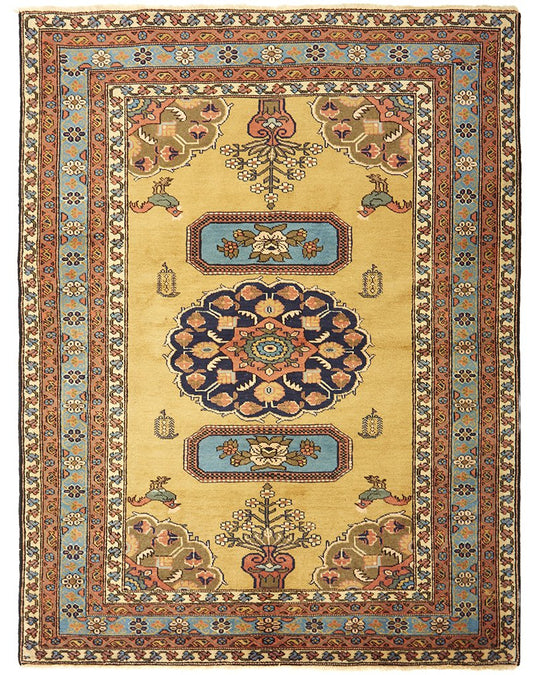 Hand Knotted Pure Wool Ros Rug 180X135cm