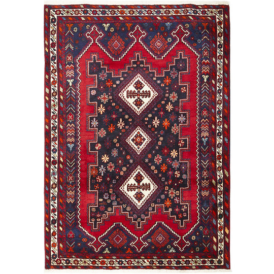 HAND KNOTTED PURE WOOL SIRJAN RUG 117 X 152CM