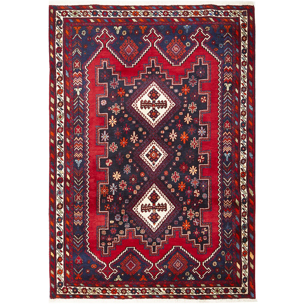 Hand Knotted Pure Wool Sirjan Rug 117X152cm