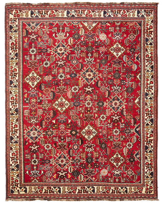 Hand Knotted Pure Wool Shiraz Rug 204X154CM