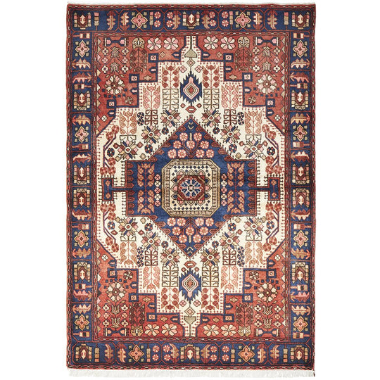 HAND KNOTTED PURE WOOL NAHAVAND RUG 200X135CM