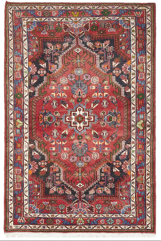 HAND KNOTTED PURE WOOL TOYSERKAN 194X127CM