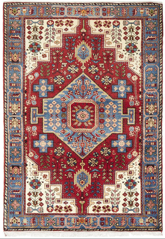 HAND KNOTTED PURE WOOL NAHAVAND RUG 205X140CM