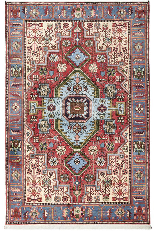 HAND KNOTTED PURE WOOL NAHAVAND RUG 210X135CM