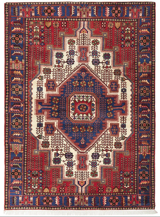 HAND KNOTTED PURE WOOL NAHAVAND RUG 200X145CM