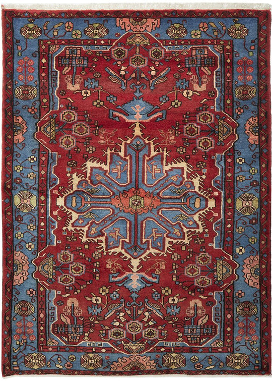HAND KNOTTED PURE WOOL NAHAVAND RUG 195X143CM