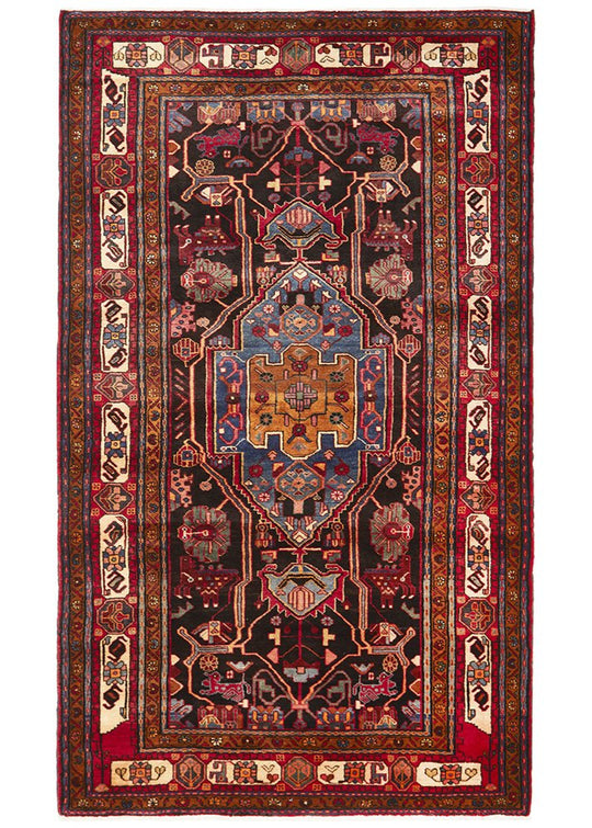 Hand Knotted Pure Wool Nahavand Rug 267X158cm