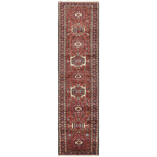 Hand Knotted Pure Wool Gharajeh Rug 280X70CM