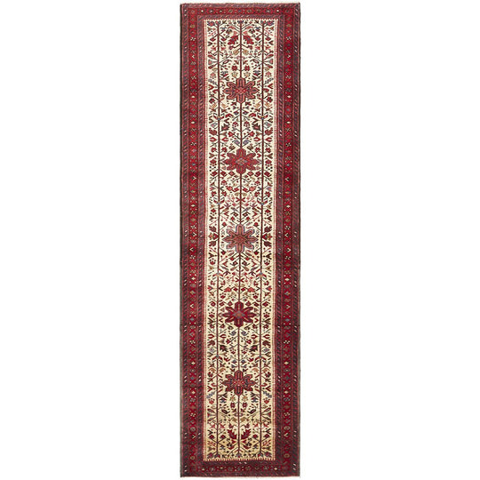 Hand Knotted Pure Wool Gharajeh Rug 280X70CM