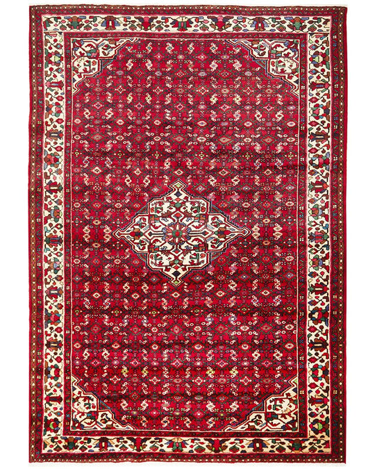 Hand Knotted Pure Wool Hosein Abad Rug 300X203CM