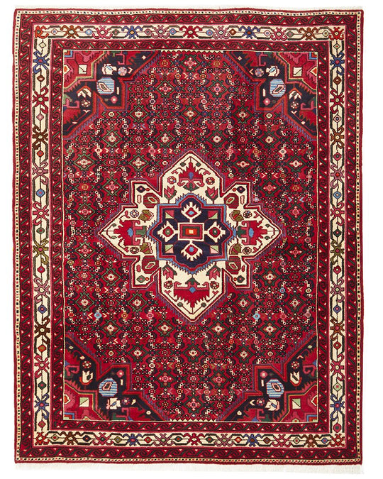 Hand Knotted Pure Wool Hosein Abad Rug 205X157cm