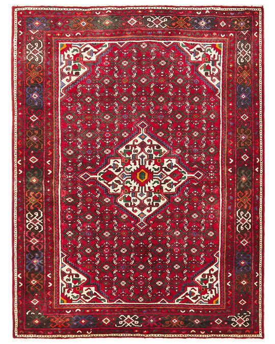 Hand Knotted Pure Wool Hosein Abad Rug 208X160CM