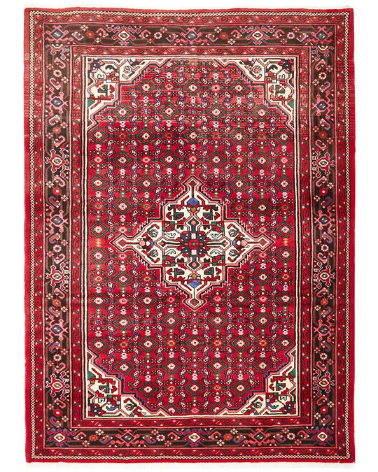 Hand Knotted Pure Wool Hosein Abad Rug 210X153CM