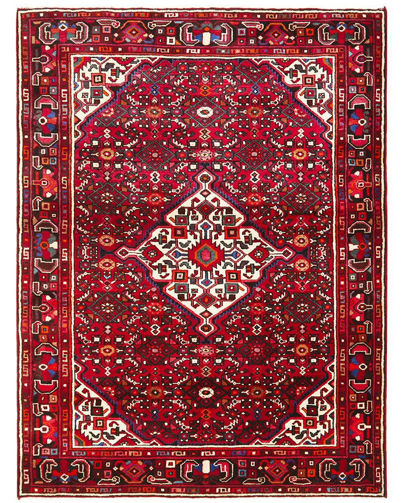 Hand Knotted Pure Wool Hosein Abad Rug 212X158CM