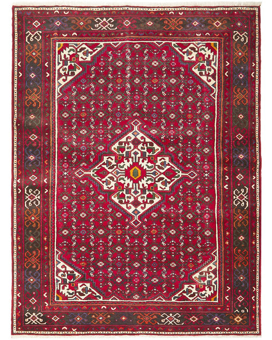 Hand Knotted Pure Wool Hosein Abad Rug 208X157CM