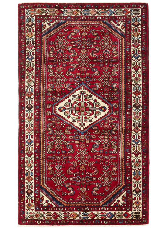 Hand Knotted Pure Wool Hosein Abad Rug 207X125cm