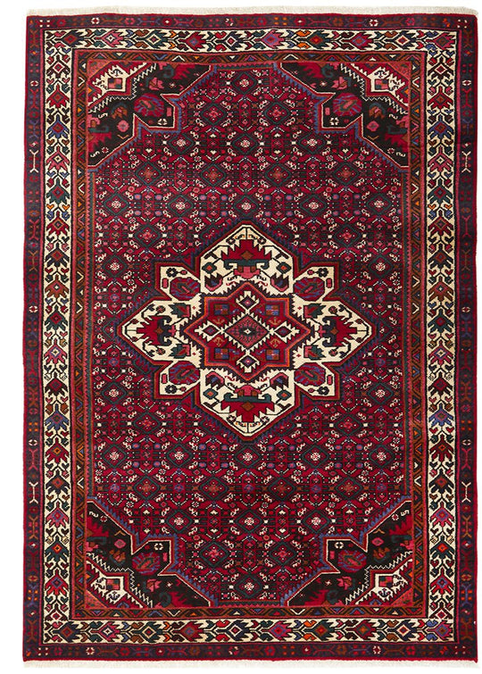 Hand Knotted Pure Wool Hosein Abad Rug 208X145cm