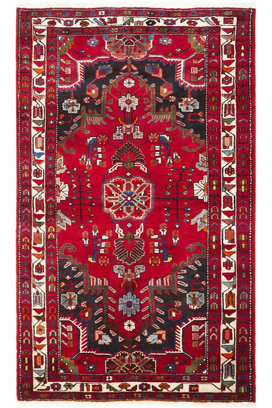 Hand Knotted Pure Wool Nahavand Rug 212X126CM