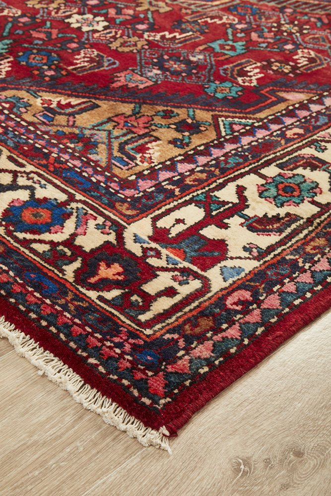 PERSIAN HAND KNOTTED  BROJERD RUG 253X142CM