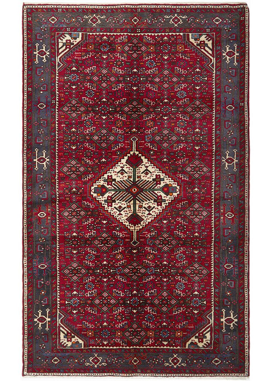 Hand Knotted Pure Wool Hosein Abad Rug 263X160cm