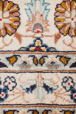 HAND KNOTTED PERSIAN KASHAN CREAM RUG-275X95  CM