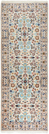 PERSIAN HAND KNOTTED CREAM KASHAN RUG 287X87CM